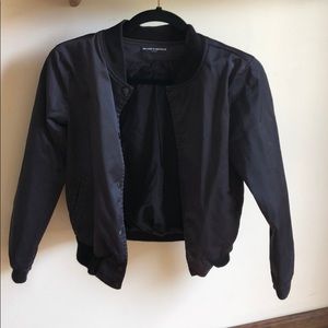 Black Brandy Melville bomber jacket